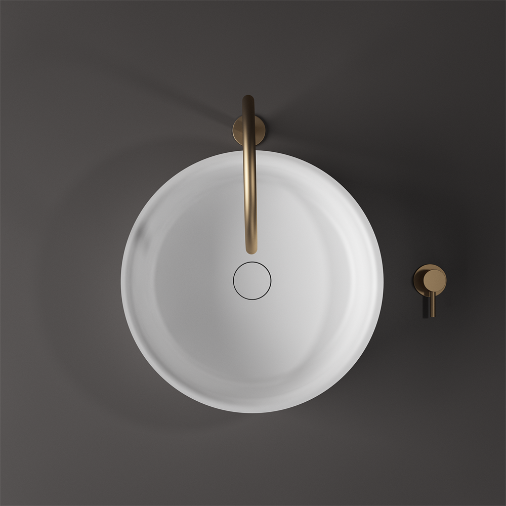Toka Lite Venus Fluted Round Bowl Basin - Circular - 430mm - STB86-2
