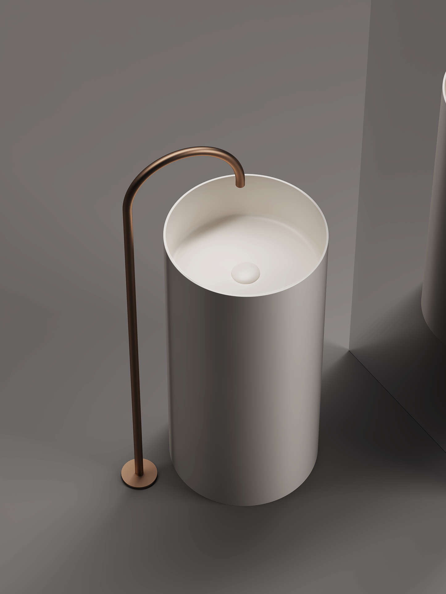 Round Classic Freestanding Pedestal Basin 850mm - CSB83A 850-400