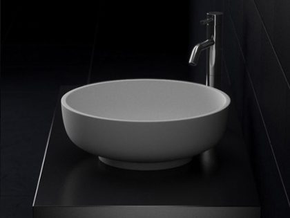 Silvia round Stone Basin 