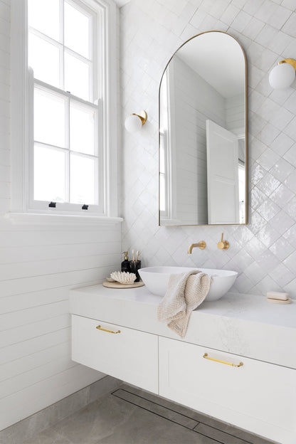 Toka Lite Justina Matte White Stone Basin - 600mm - STB12
