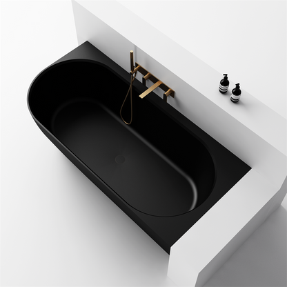 The Justina Right Back to Wall Bath by Stonebaths - The Justina Bath