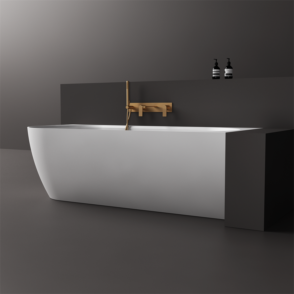 The Justina Right Back to Wall Bath by Stonebaths - The Justina Bath