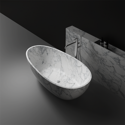 Toka Lite Jolanda Egg-Shaped Stone Bath - 1800mm - ST03 1800