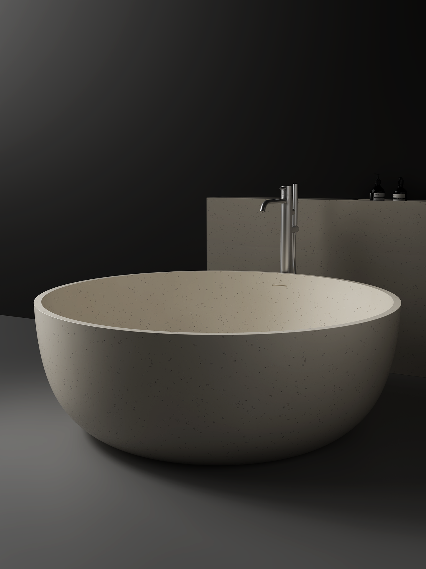 Silvia Small Round Stone Bath - 1200mm - ST13 1200