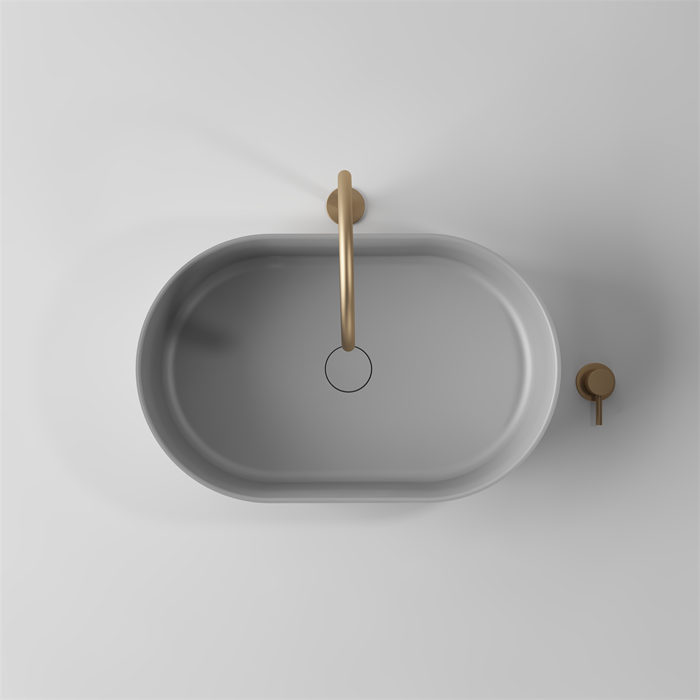 Toka Lite Venus Fluted Oval Bowl Basin - Circular - 550mm - STB86-1