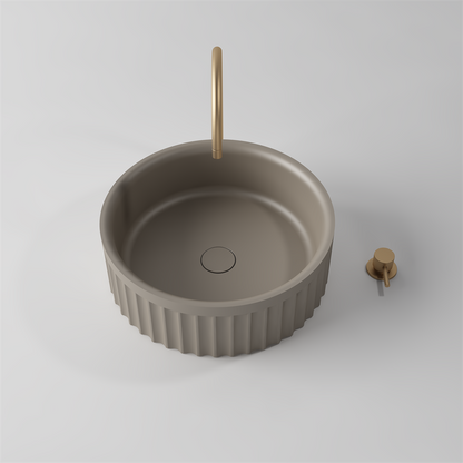 Toka Lite Venus Fluted Round Bowl Basin - Circular - 430mm - STB86-2