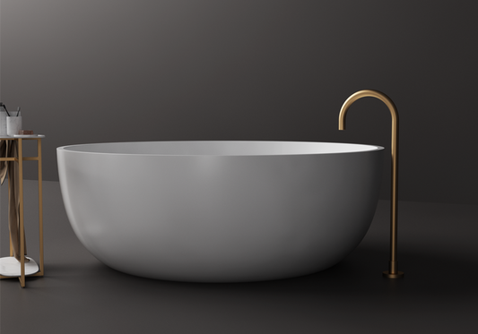 Silvia Small Round Stone Bath - 1200mm - ST13 1200